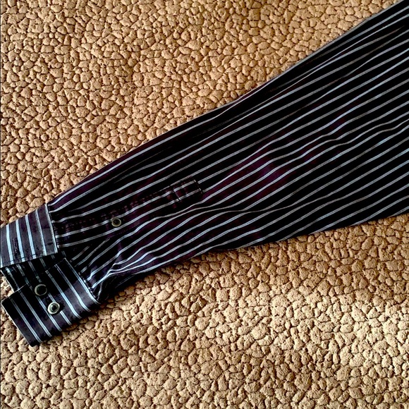 CK Large Black and Blue striped shirt - Picture 6 of 8